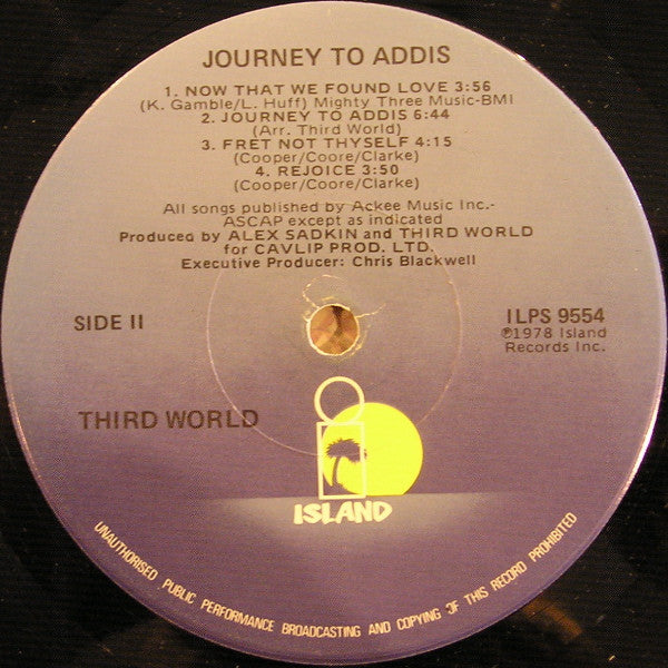 Journey To Addis (1978 US Press)