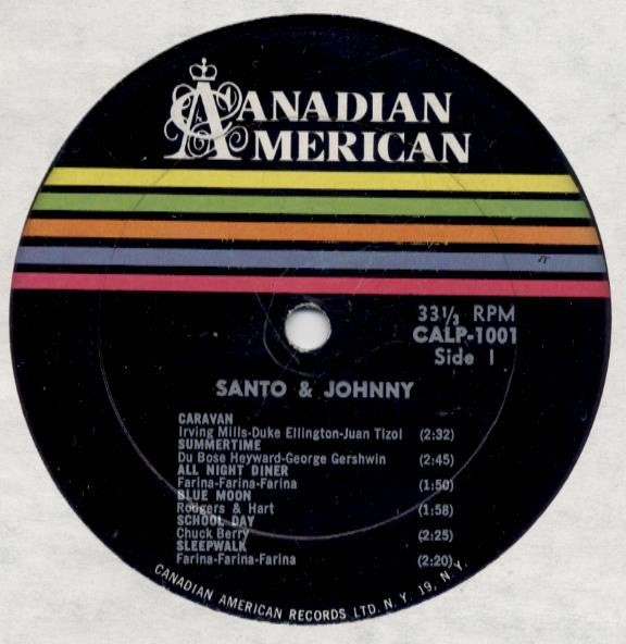 "Santo & Johnny" 1960s Vintage Vinyl