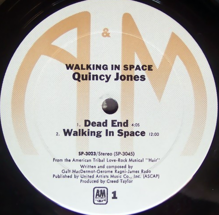 "Walking In Space" Vintage Vinyl LP (1980s Pressing)