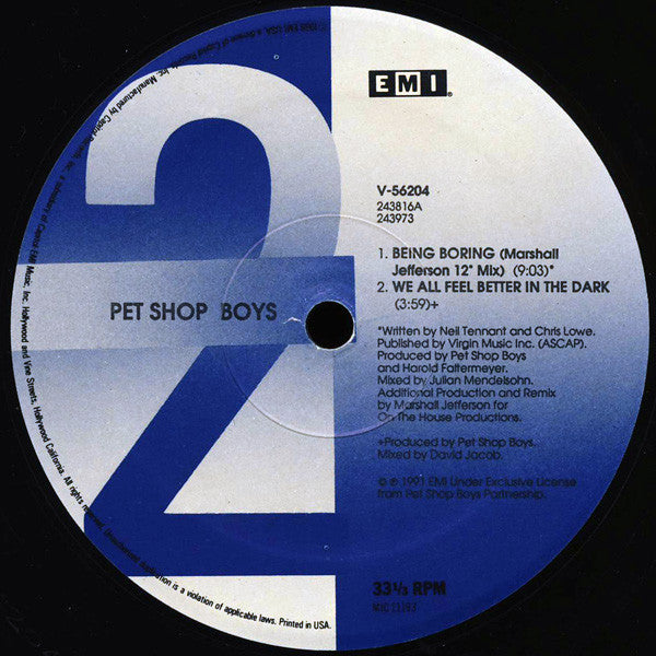 Pet Shop Boys - How Can You Expect To Be Taken Seriously? (12") [US] 1st (Very Good Plus (VG+))