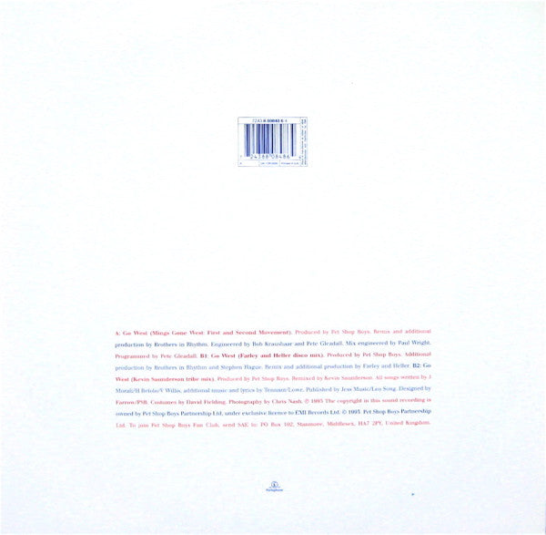 Pet Shop Boys - Go West (12", Single) [UK] 1st