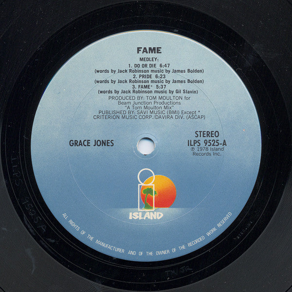 Grace Jones - Fame (1978 US Press)