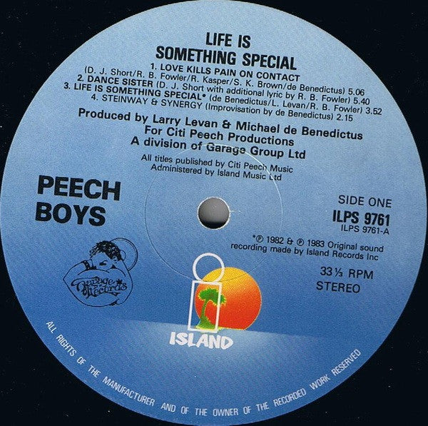 Peech Boys - Life Is Something Special (1983 US Press)