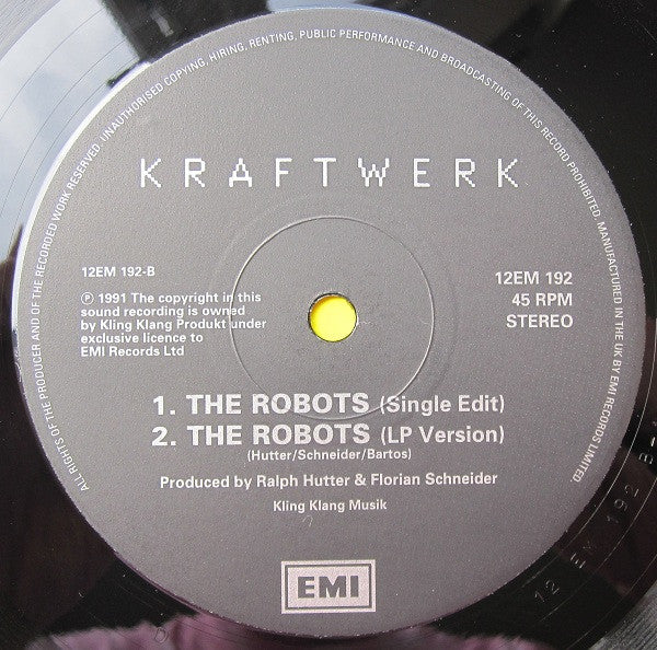 Kraftwerk - The Robots (1991 12" 45RPM)