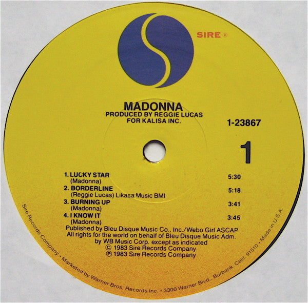 Madonna - Madonna (LP) [US] 1983 RP (Mint (M))