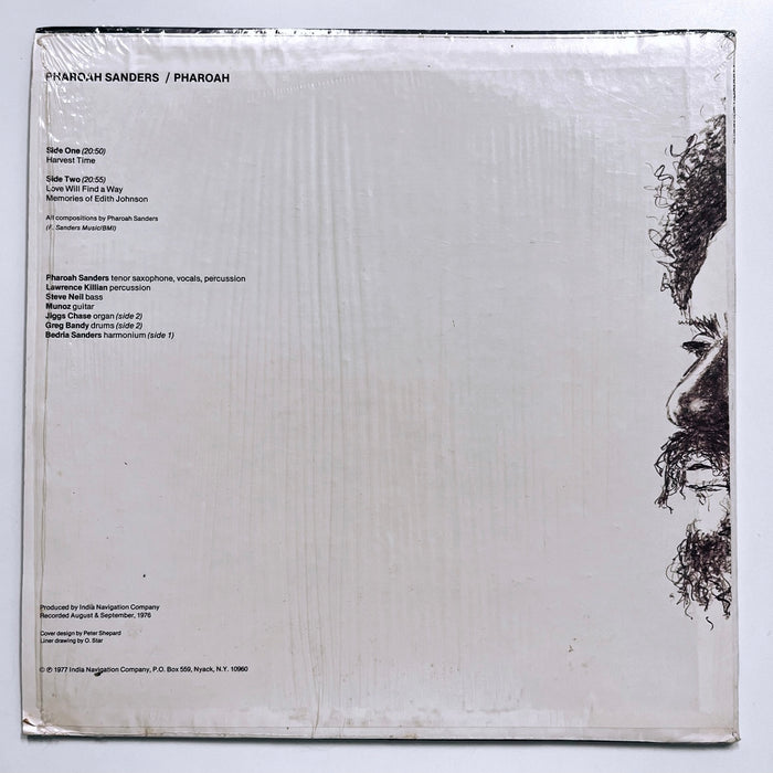 "Pharoah" 1977 Vintage Vinyl LP (Ripped Shrinkwrap)