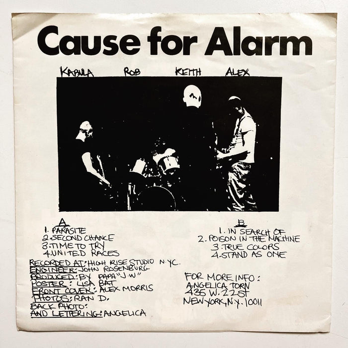 "Cause For Alarm" 1983 Vintage  Vinyl 7" (Original Fold-out EP)