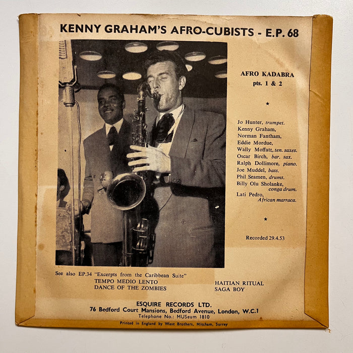 "Afro Kadabra" 1955 7" 45RPM EP Vinyl (Original UK)