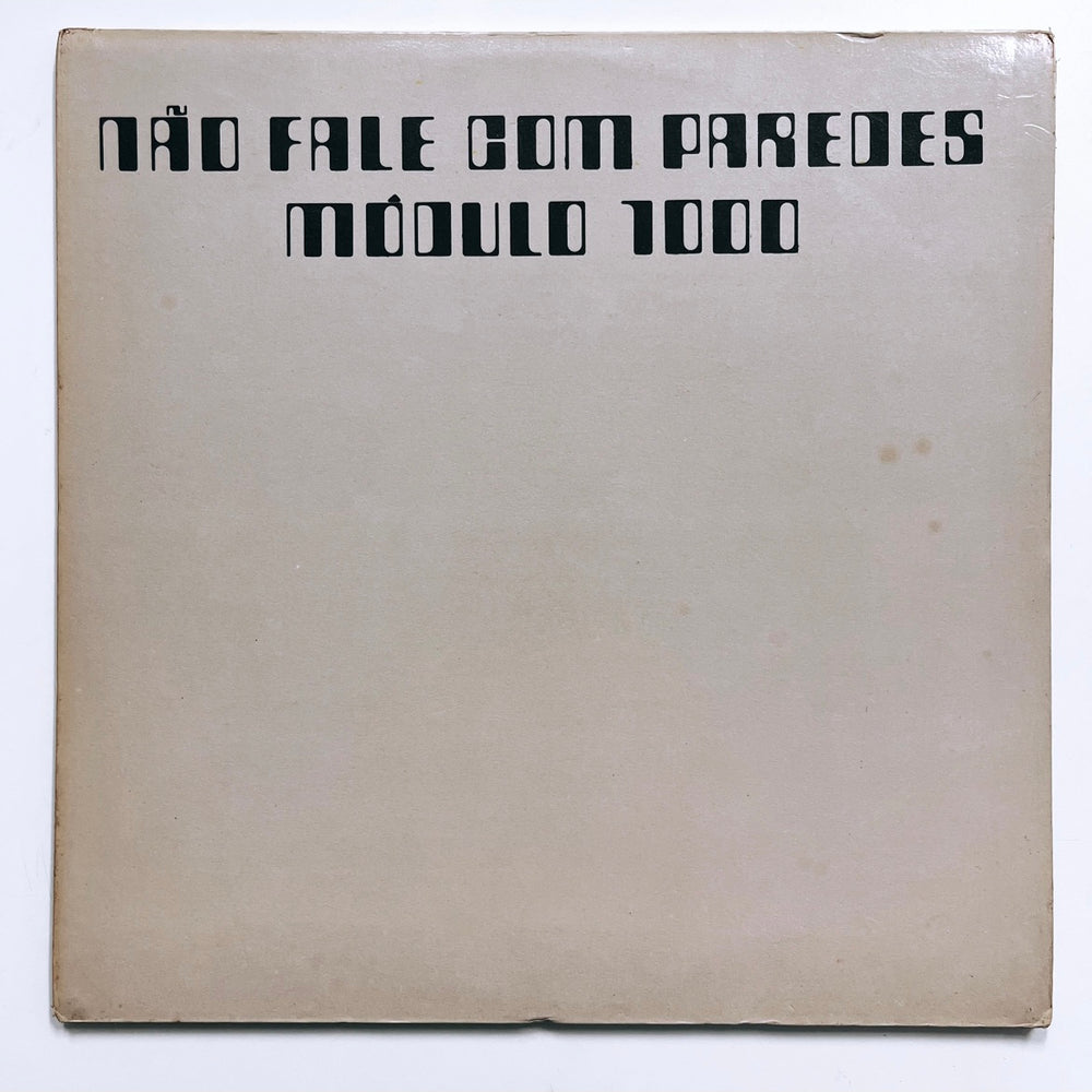 "Não Fale Com Paredes" 1972 Original Vintage Vinyl LP (Brazilian Tri-fold Pressing)