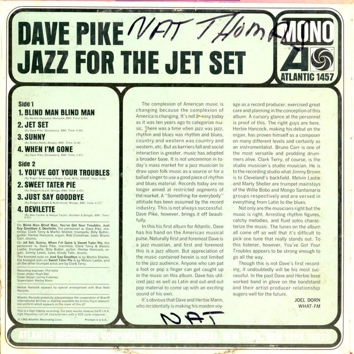 Jazz For The Jet Set (1st, MONO)