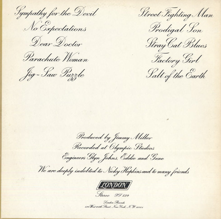 Beggars Banquet (1968 Monarch US Press)