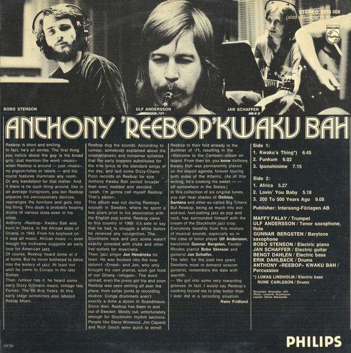 Anthony 'Reebop' Kwaku Bah (1st, Swedish)