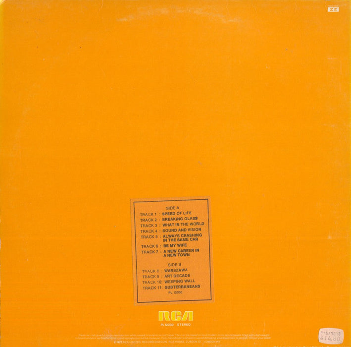 Low (Black Label US press)