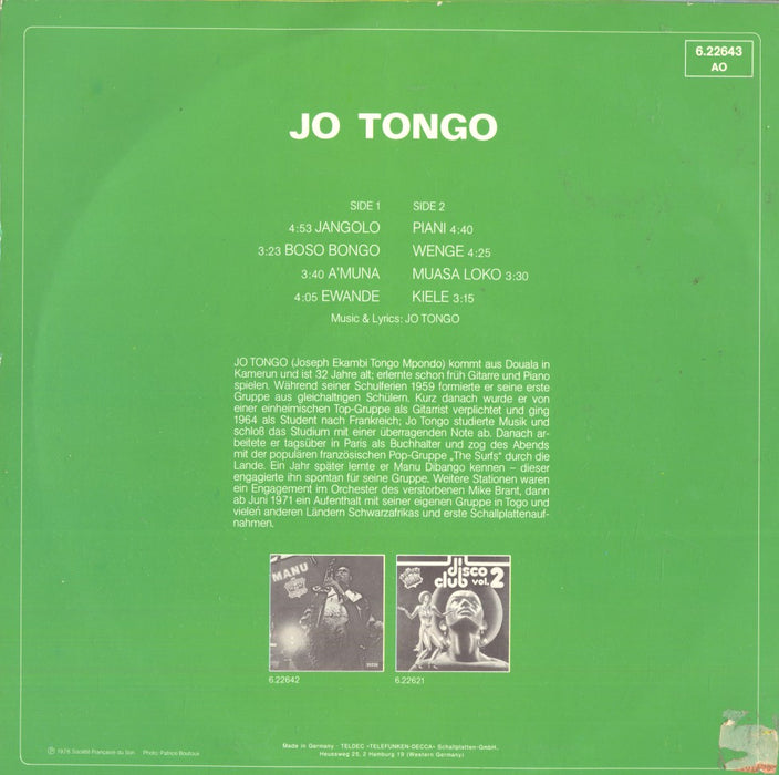 Jo Tongo (1st, German)