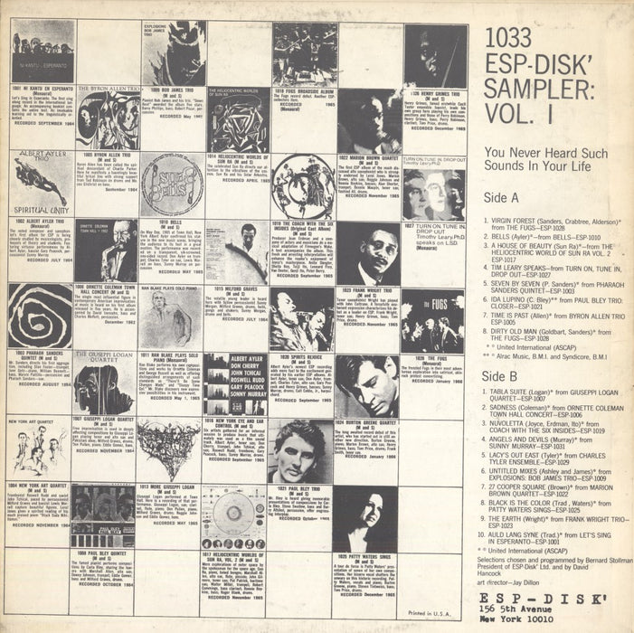 Sampler: Vol. I (1966, MONO)