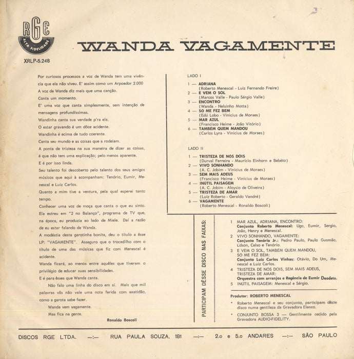Wanda Vagamente (1st, Brazil)
