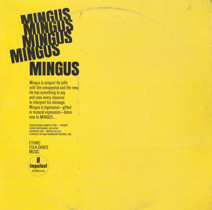 Mingus Mingus Mingus Mingus Mingus (1972, US Press)