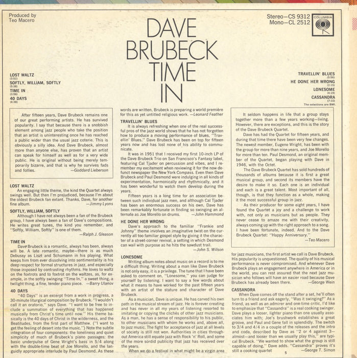 Time In (1966, STEREO)