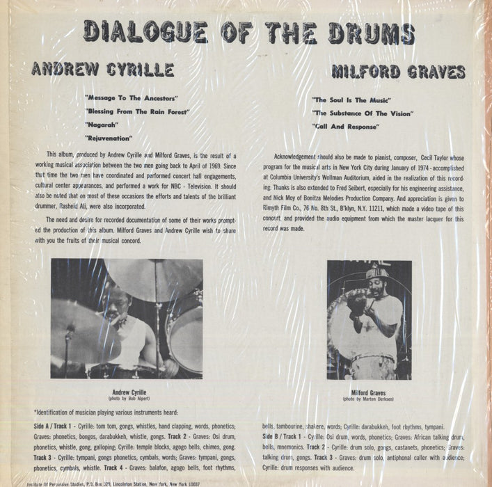 Dialogue Of The Drums (1st, 1974 US Press)