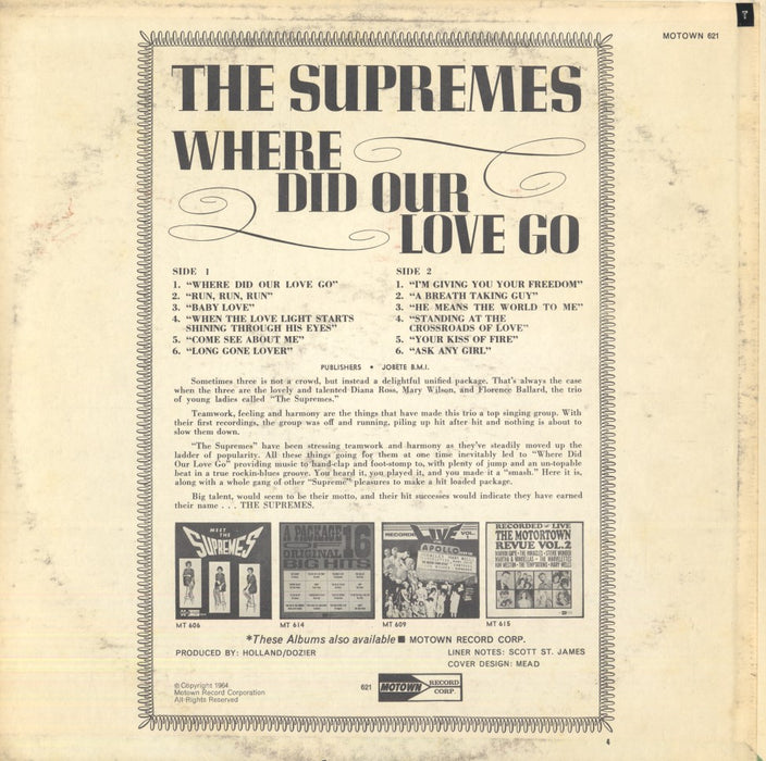 Where Did Our Love Go? (1st, STEREO)