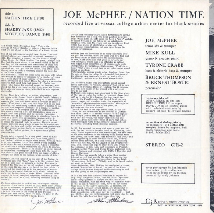 Nation Time (1971, Yellow Label)