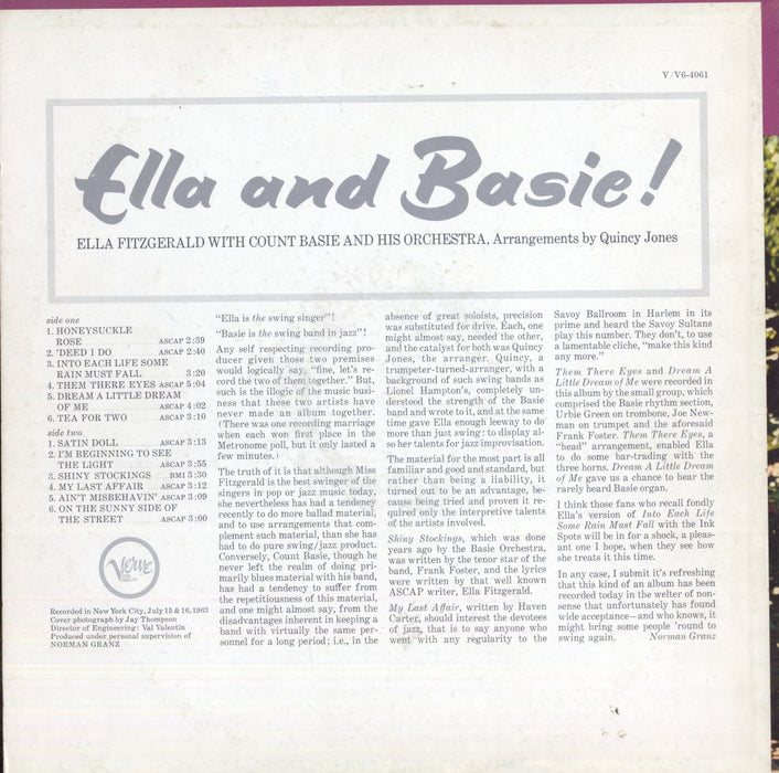 Ella And Basie! (1963 US MONO)