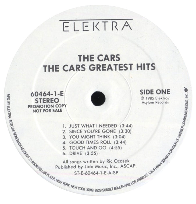 The Cars Greatest Hits (1st, PROMO Press)