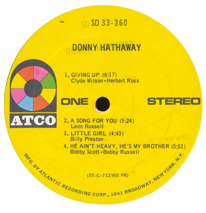 Donny Hathaway (1st, PR US Press)