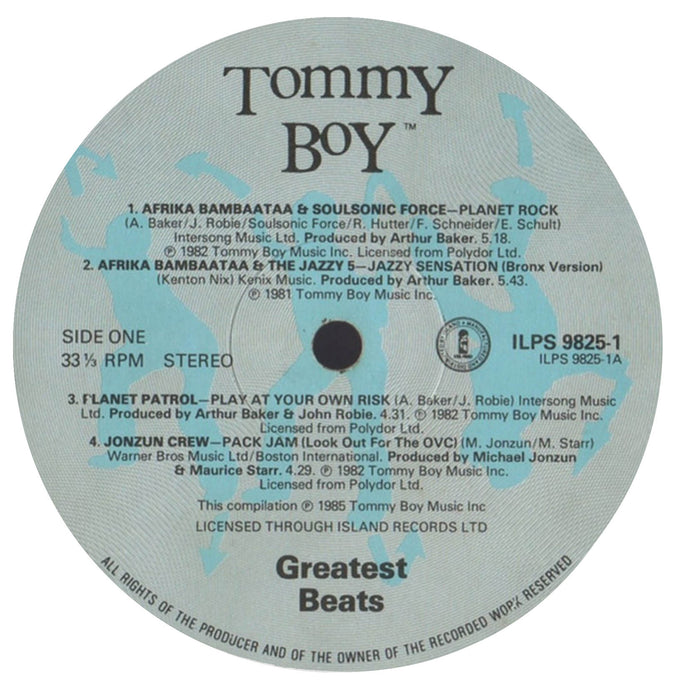 Tommy Boy - Greatest Beats (1st, UK Press)