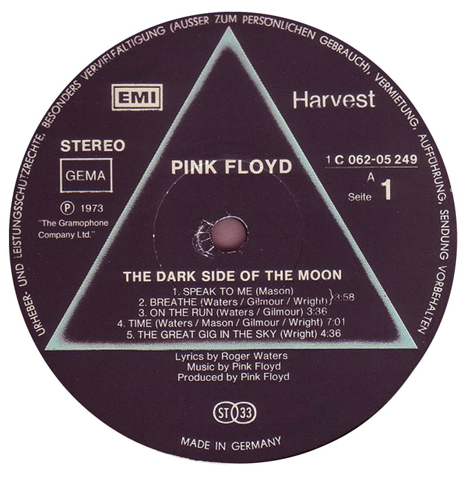 The Dark Side Of The Moon (1973, Germany Press Laminated)