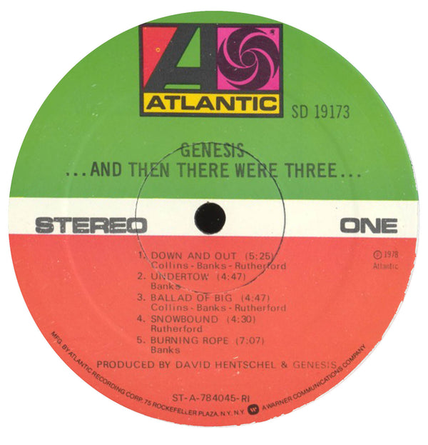 ...And Then There Were Three... (1978 US "RI" Press)