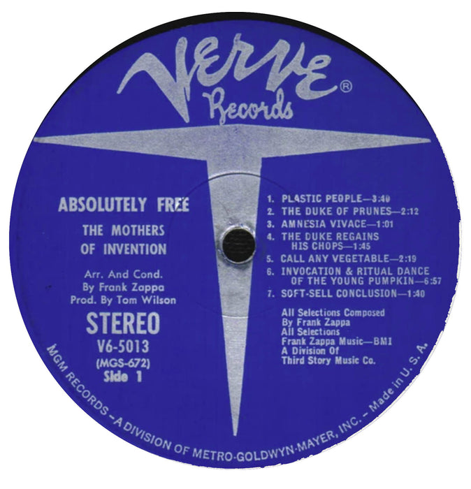Absolutely Free (1967 US Press)