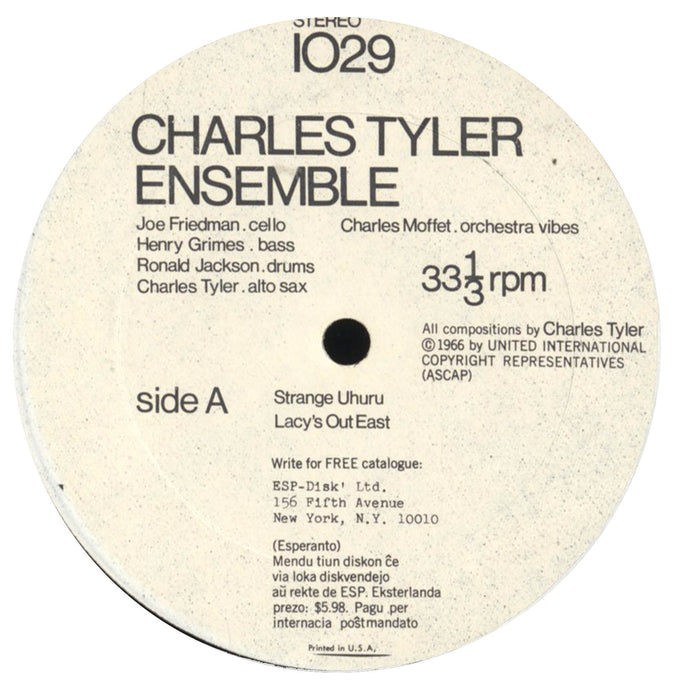 Charles Tyler Ensemble (1966, SHRINK)