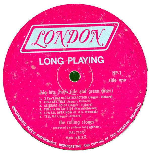 Big Hits (High Tide And Green Grass) (US, MONO)