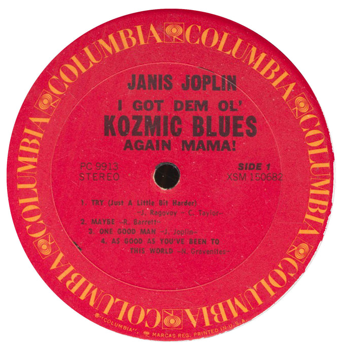 I Got Dem Ol' Kosmic Blues Again Mama! (70s, Blue text)