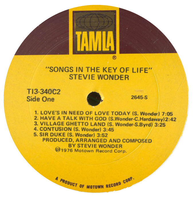 Songs In The Key Of Life (1st, US Press)