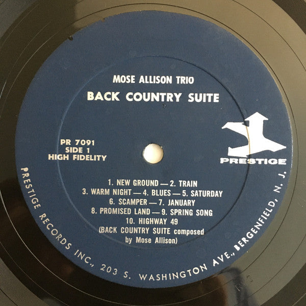 Back Country Suite For Piano, Bass And Drums (1964, MONO RE)