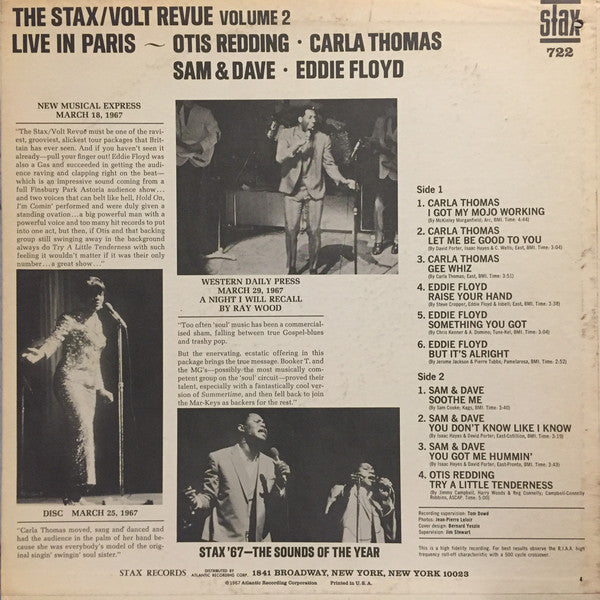 The Stax / Volt Revue Volume 2 Live In Paris