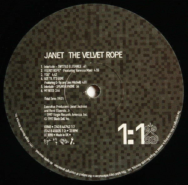 The Velvet Rope (1st, UK)