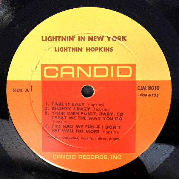 Lightnin' In New York (1st, US Press)