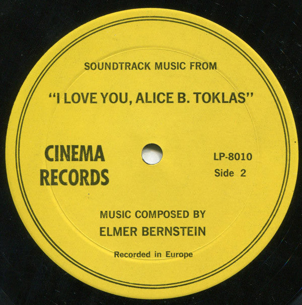 Soundtrack Music From "I Love You, Alice B. Toklas"