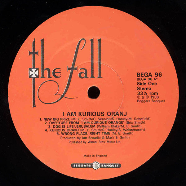 I Am Kurious Oranj (1988 UK Press)