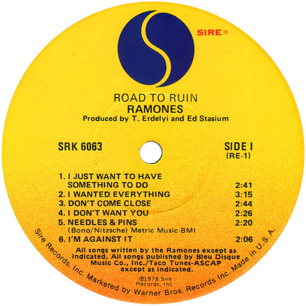 Road To Ruin (1st, US Press)