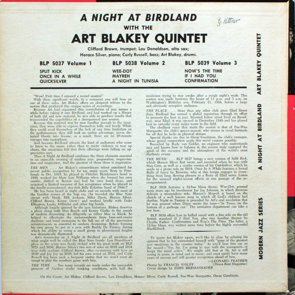 A Night At Birdland, Vol. 2