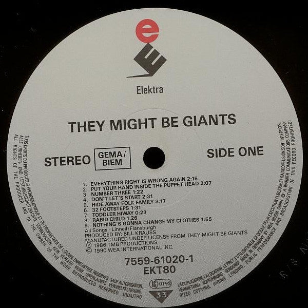 They Might Be Giants (1990, European Press)