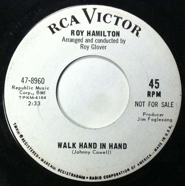 Walk Hand In Hand/Crackin' Up Over You 7"