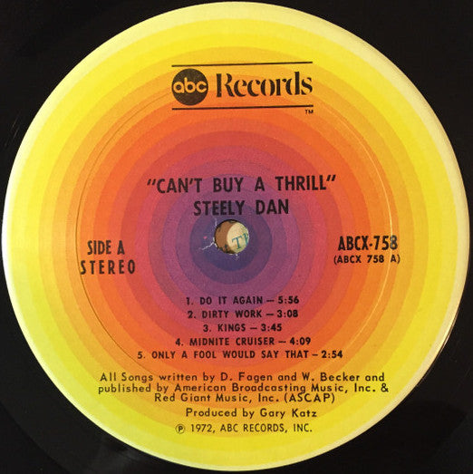 Can't Buy A Thrill (1974, US Press)