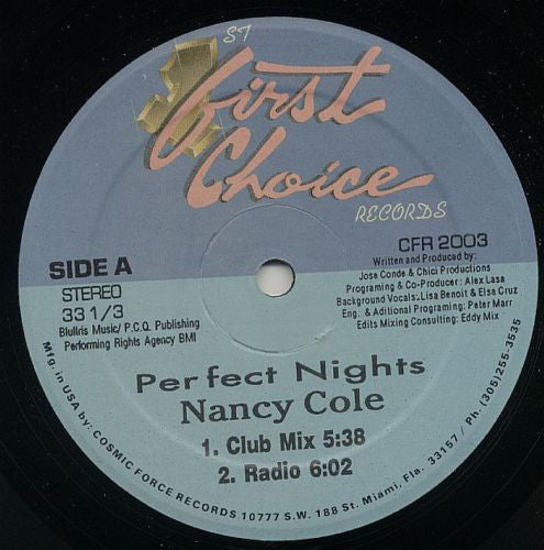 Perfect Nights 12"