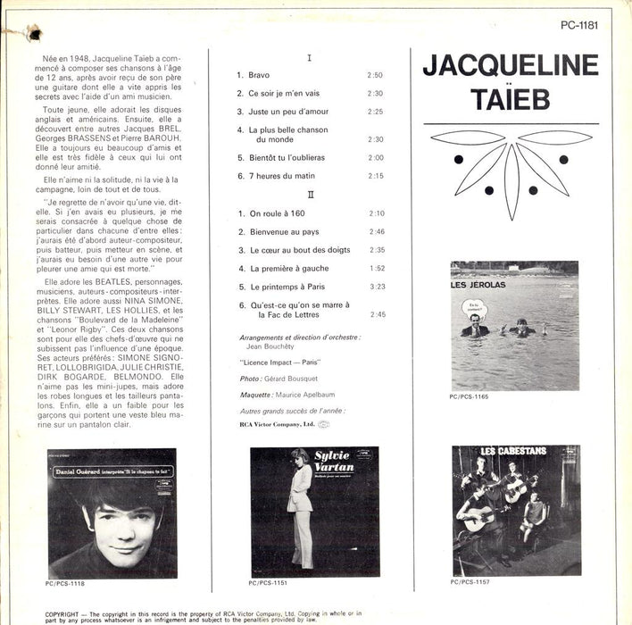 Jacqueline Taïeb (1st, Canada)