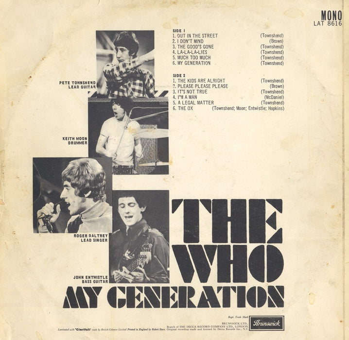 My Generation (1st, UK, MONO)